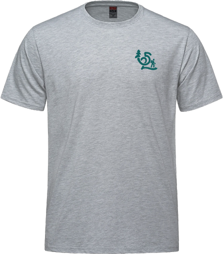 Sentier International des Appalaches Québec - S05650 T-shirt 50/50 unisexe - SE. S16460 (AVG) + S16461 (DOS)