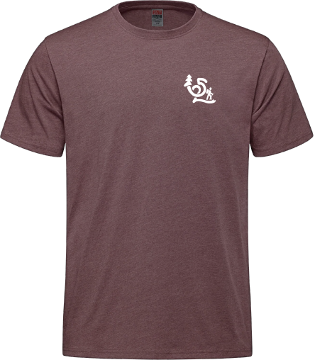 Sentier International des Appalaches Québec - S05650 T-shirt 50/50 unisexe - SE. S16460 (AVG) + S16461 (DOS)