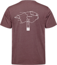 Sentier International des Appalaches Québec - S05650 T-shirt 50/50 unisexe - SE. S16460 (AVG) + S16461 (DOS)