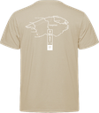Sentier International des Appalaches Québec - S05650 T-shirt 50/50 unisexe - SE. S16460 (AVG) + S16461 (DOS)