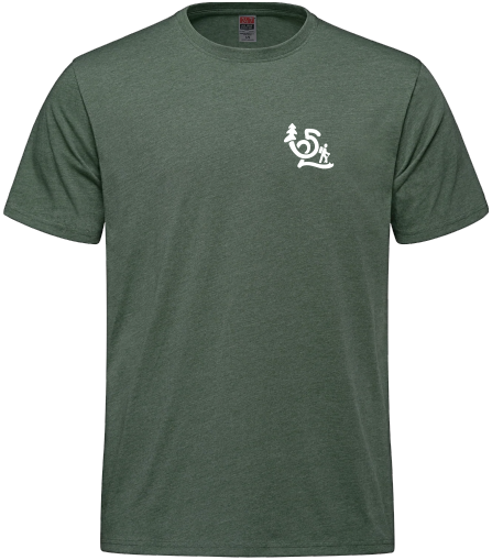 Sentier International des Appalaches Québec - S05650 T-shirt 50/50 unisexe - SE. S16460 (AVG) + S16461 (DOS)