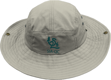 Sentier International des Appalaches Québec  - U910 Chapeau aventurier avec cordon de serrage - DTF. DTF-2179 (AVG)